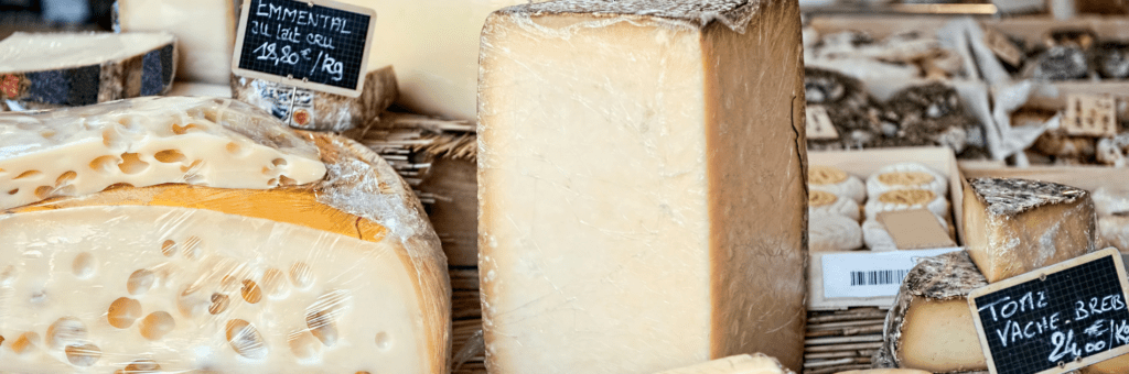 French Cheese on display